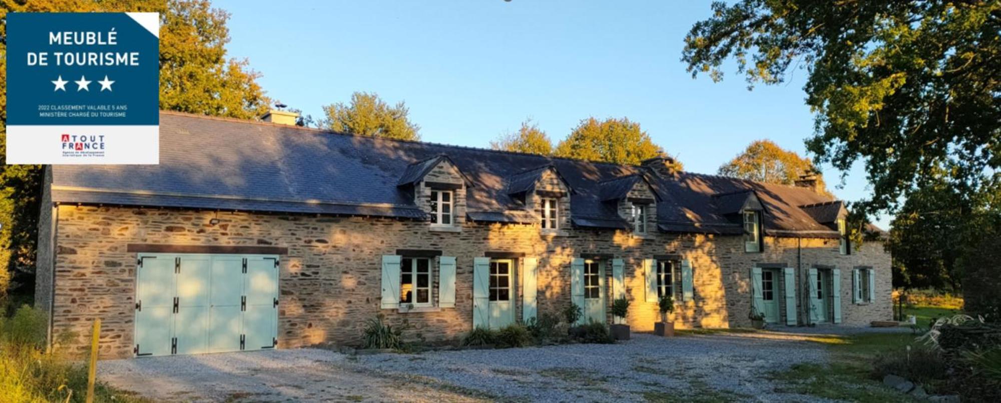 La Villauvert - Cottage Saint-Martin-sur-Oust Exteriör bild